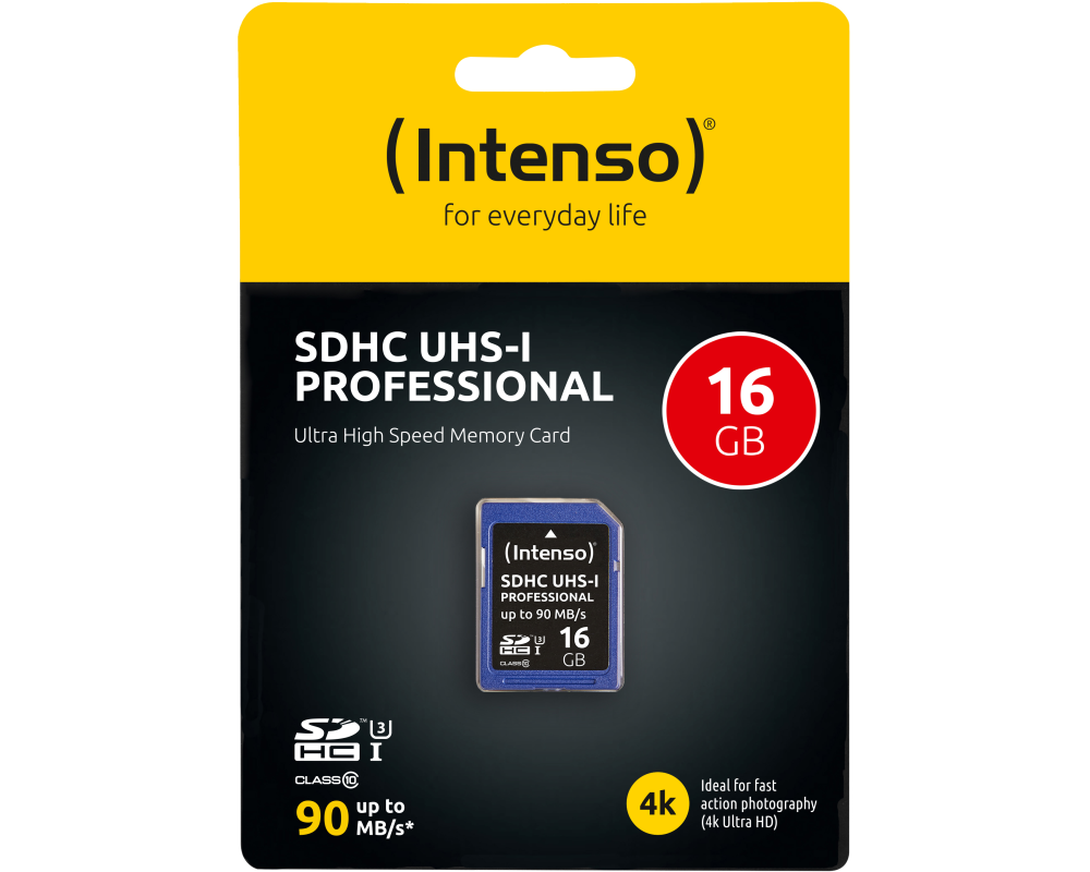 INTENSO SDHC Card PRO 16GB 3431470 UHS-I