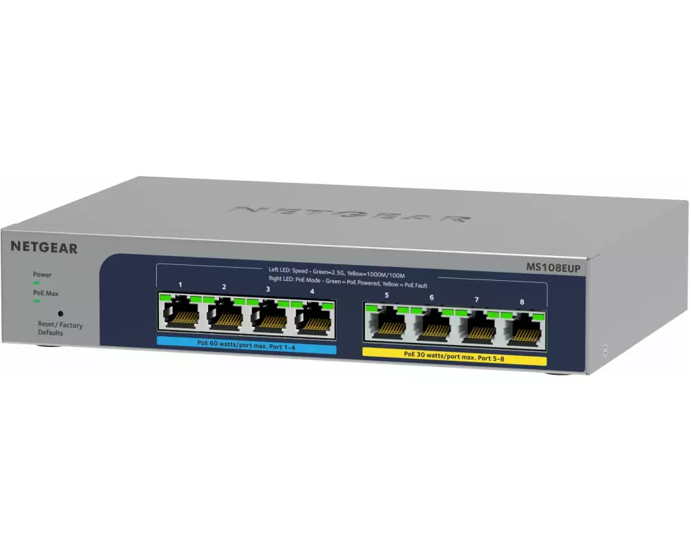 Netgear PoE++ Switch MS108EUP-100EUS 8 Port