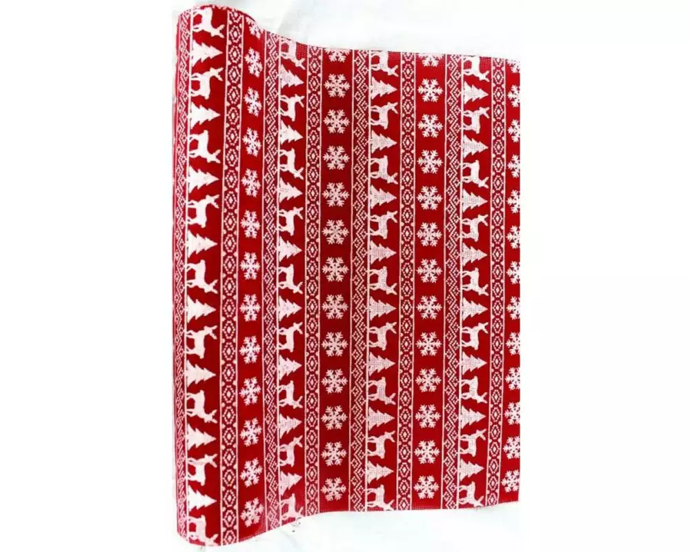 Dameco Dekostoff Hirsch 36 x 300 cm, Rot