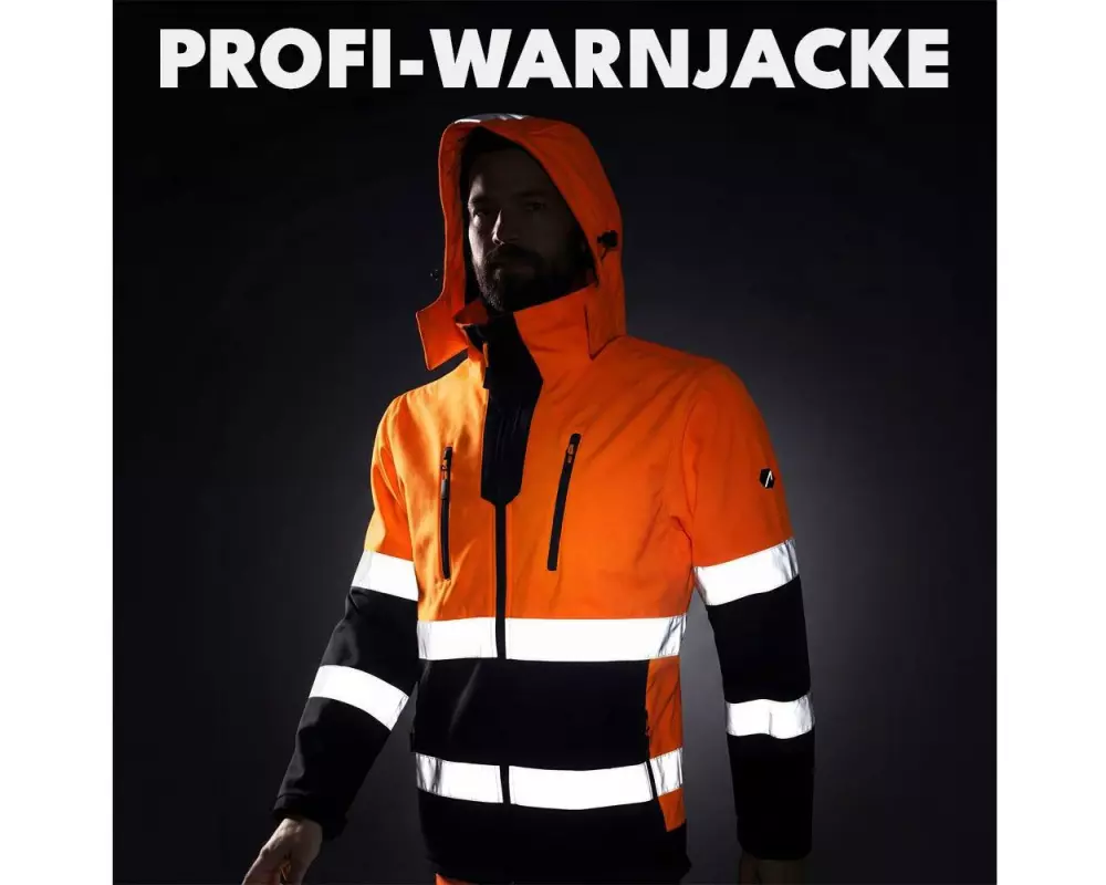 ACE ACE Neon Softshell-Warnjacke – XXL Neon Softshell Orange XXL