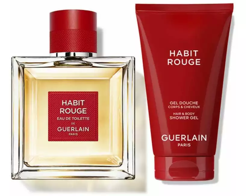 Guerlain Eau de Toilette Habit Rouge 100 ml + Gel