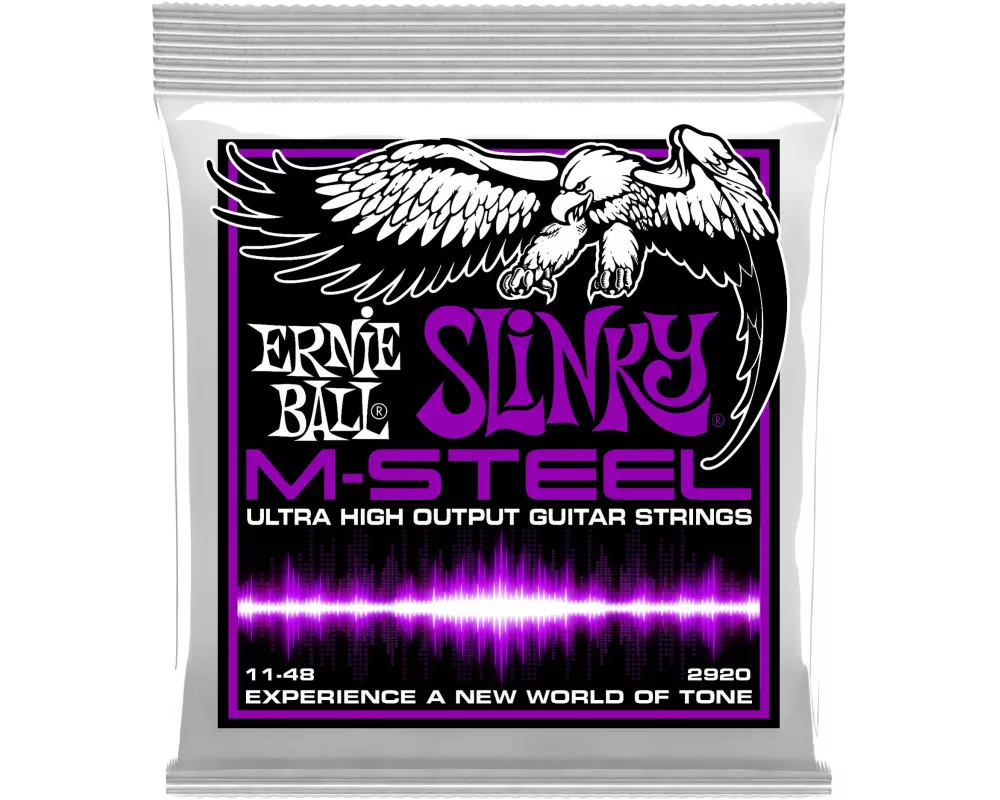 Ernie Ball Gitarrensaiten 2920 Slinky M-Steel – Power 11-48