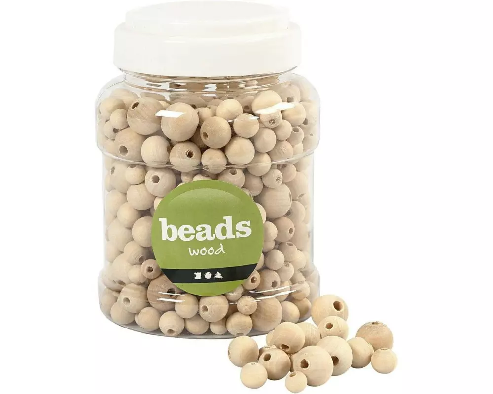 Creativ Company Holzperlen Beige