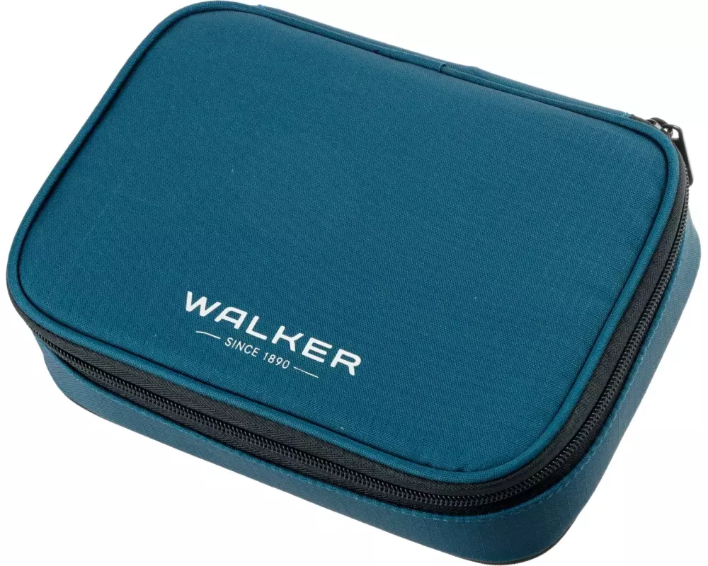 Walker Etui Pencil Box 22.5 x 16 x 6 cm, Steel Blue