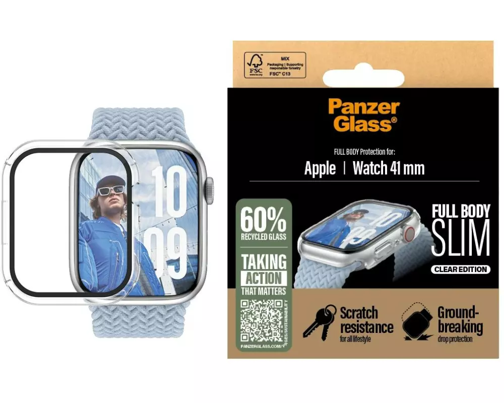 Panzerglass Full Body Protection Slim Apple Watch S. 10 42mm Transparent