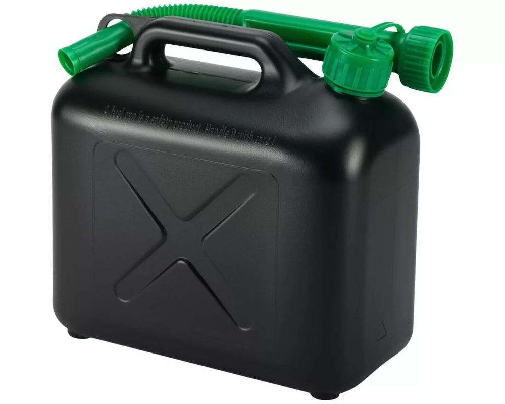 TopLine Kunststoff-Benzinkanister, 5 Liter, schwarz