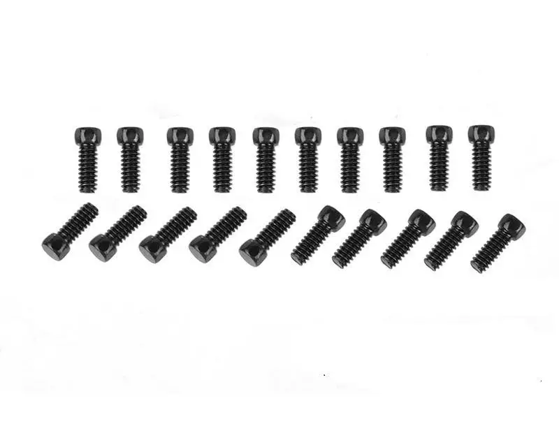 RC4WD Scale Hex Head Bolts M1.6 x 4 mm Schwarz