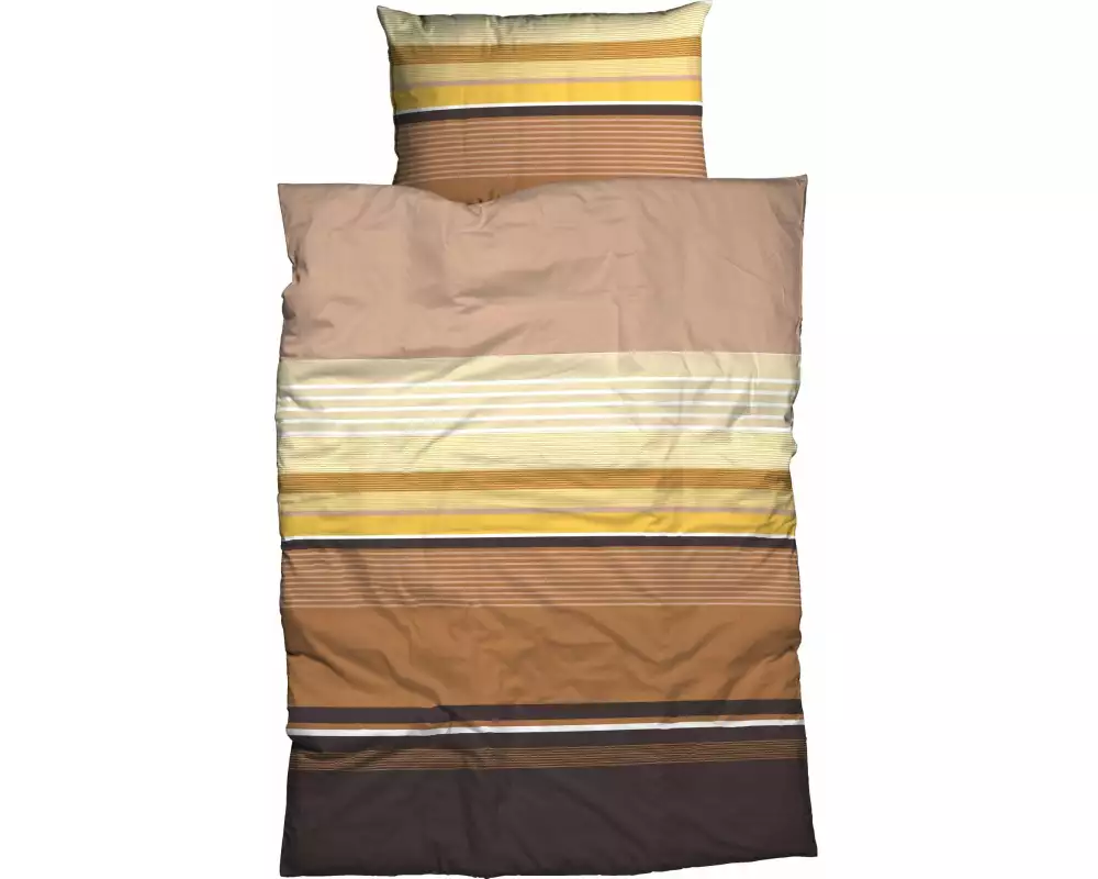 Nobilium Kopfkissenbezug Terrario 65 x 100 cm, Braun/Beige