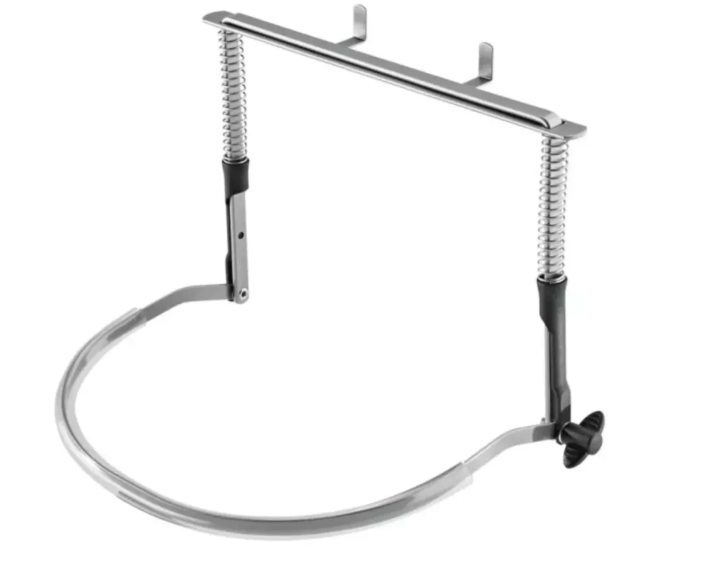 Hohner Mundharmonikahalter Gross Metall Poliert