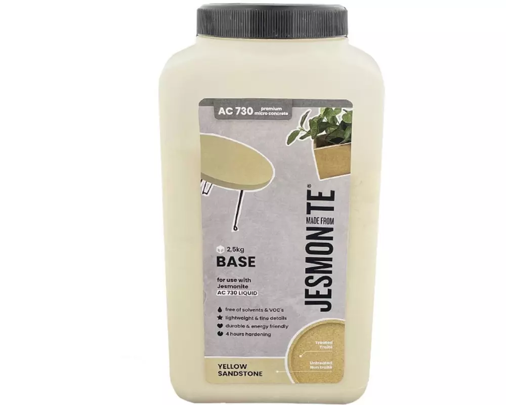 Jesmonite Modelliermasse Zementbasis Pulver 2.5 kg, Yellow Sandstone