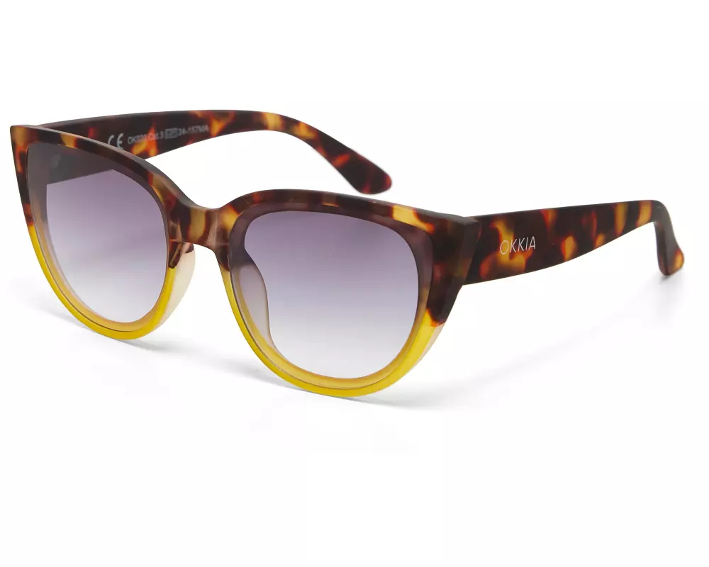 OKKIA Sonnenbrille Silvia Havana Yellow