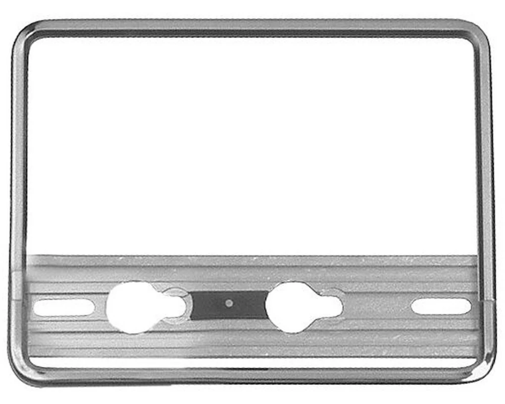 Quick-fix Motorrad Nummernrahmen Chrom 18×14 cm
