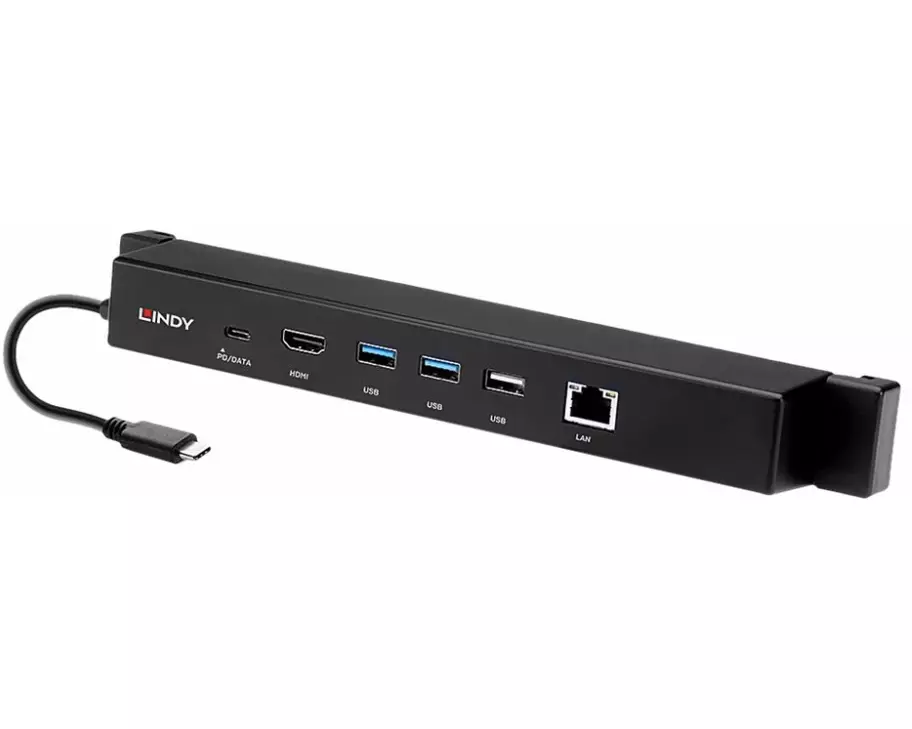 LINDY USB 3.2 Gen 2 Type C Mini Docking, Easily connect several peripherals to your MS Surface