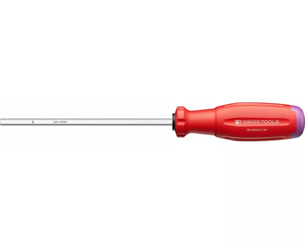PB Swiss Tools Schraubenzieher 38205 SwissGrip Evo HEX 6 160 mm