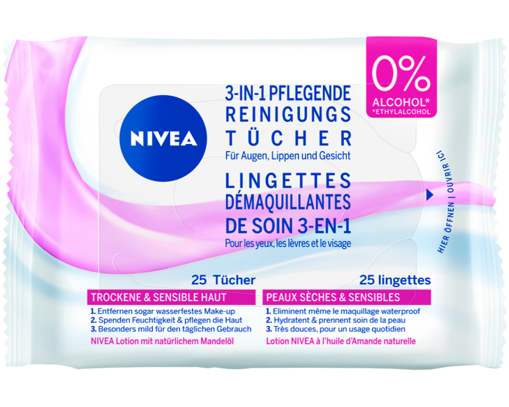 NIVEA Visage Reinigungstücher 6743 25 Stück