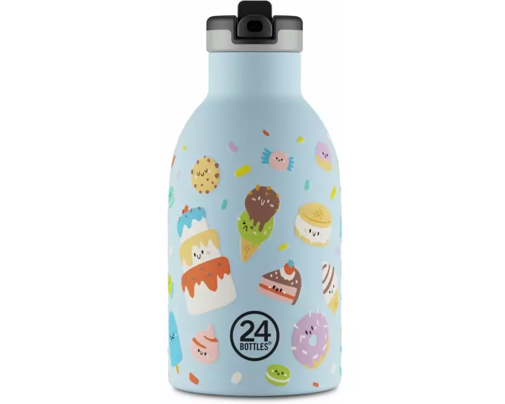 24Bottles Thermosflasche Sweet Friends, 330 ml, Hellblau