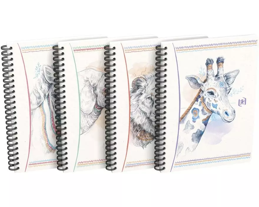 Oxford Notizheft A5, kariert, Boho Spirit assortiert