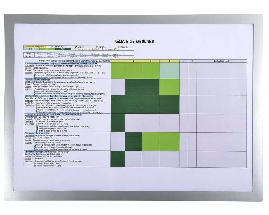 Exacompta Präsentationsrahmen A3, Silber