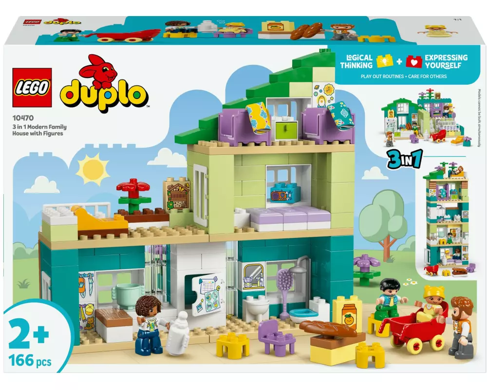 LEGO DUPLO Modernes Familienhaus mit Figuren 3-in-1 10470