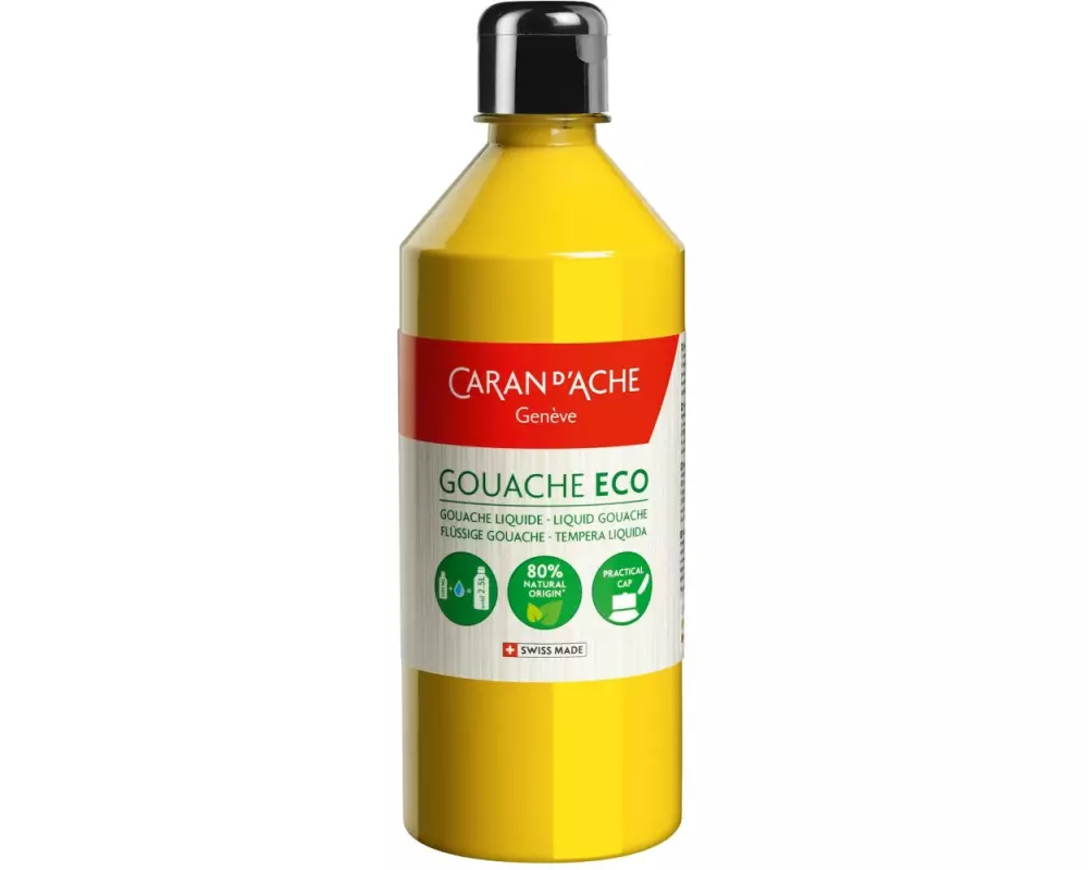 Caran d'Ache Wasserfarbe Gouache ECO 500 ml, Gelb