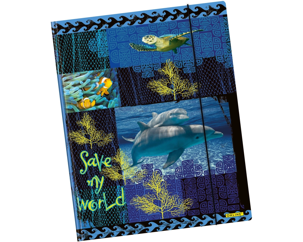 ONLINE Gummizugmappe A3 07913/6 Save My World