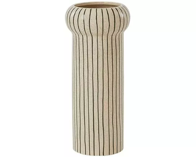 OYOY Vase Aki 42 cm, Alt Weiss/Dunkelgrün