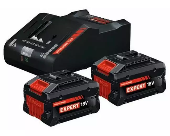 Bosch Professional Akku Starterset 2x EXP 18 V 8.0 Ah + GAL 12 V/18 V-80