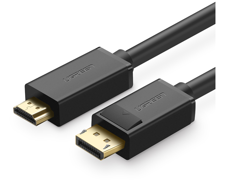 UGREEN Cable DP Male to HDMI Male 10239 1.5m, Black