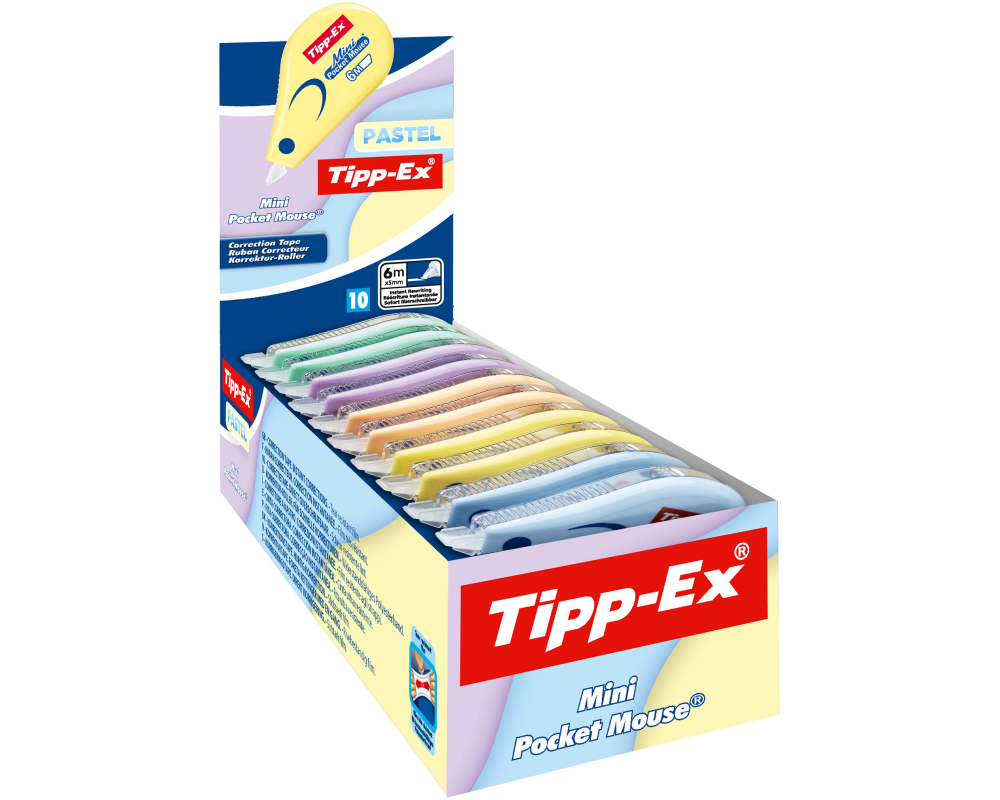 TIPP-EX Mini Pocket Mouse 5mmx6m 302676 pastell, assortiert