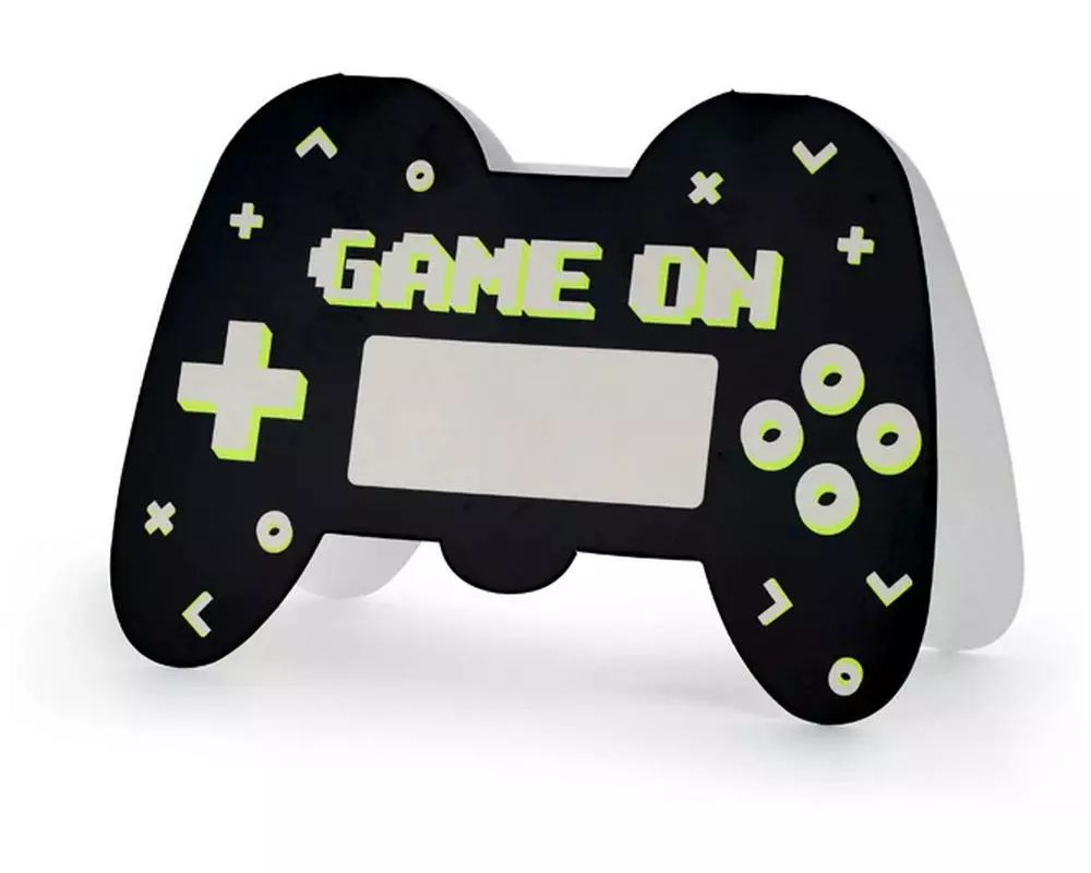 Partydeco Einladungskarte Game Controller mix, 6 Stück