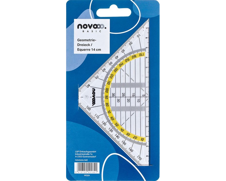 NOVOOO Geodreieck 14cm E-110130 MTH