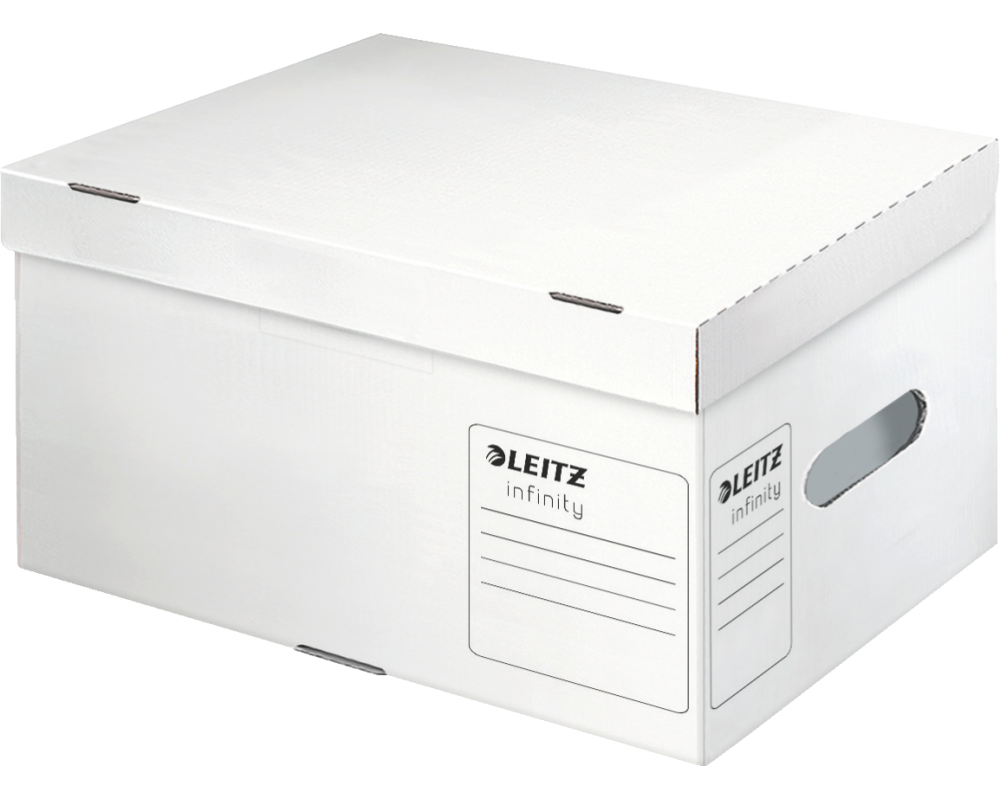 LEITZ Infinity Box mit Deckel S 61050000 weiss 355x255x190mm
