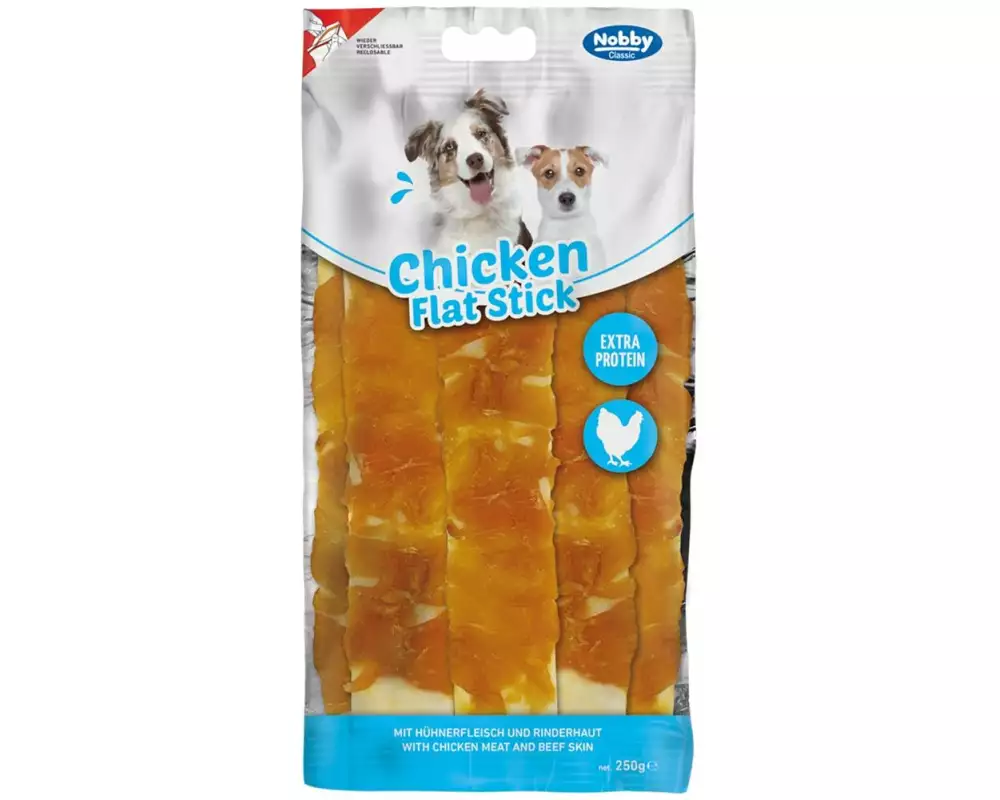 Nobby StarSnack Classic Barbecue Chicken Flat Stick, 250 g