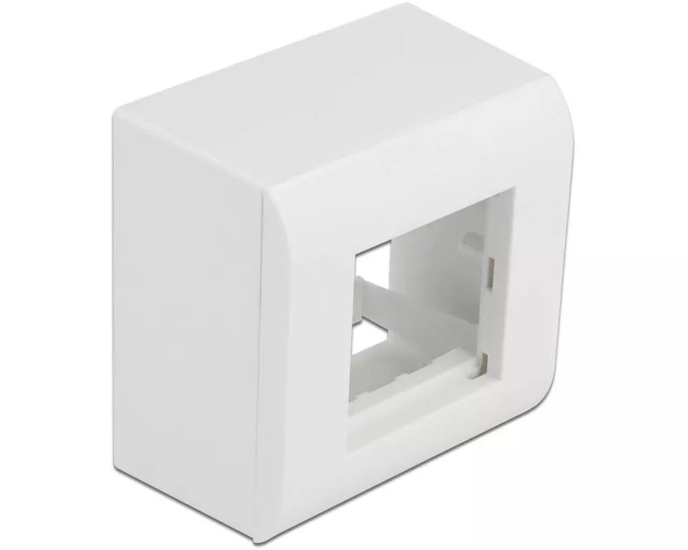 Delock Easy 45 Aufputzgehäuse 82 x 82 mm Weiss