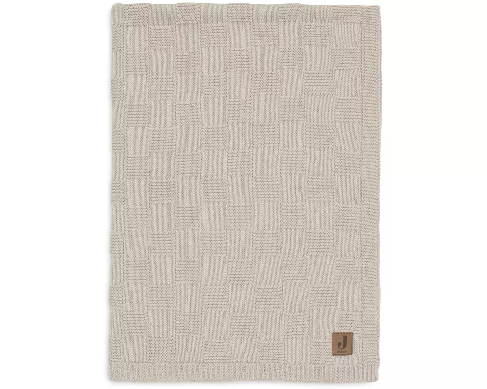 Jollein Kuscheldecke Box Knit 75 x 100 cm Sand