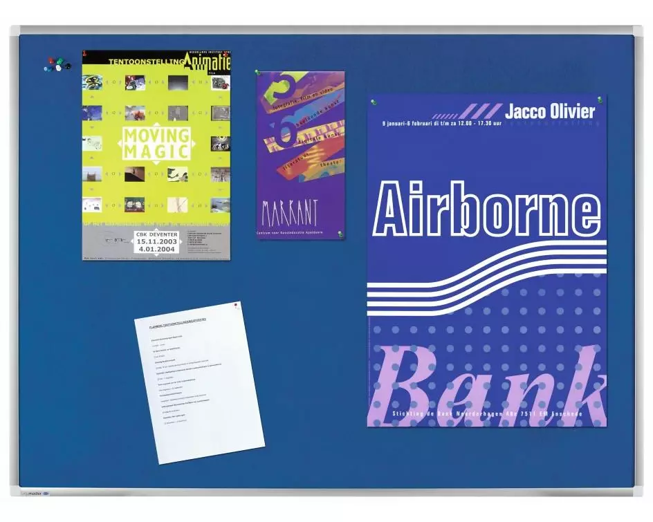 Legamaster Pinnwand Premium 100 x 150 cm, Blau