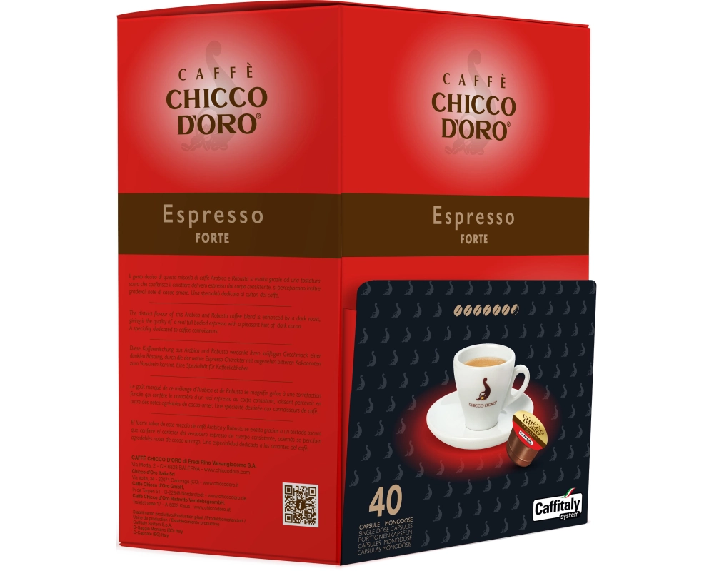 CHICCO D'ORO Caffitaly Kapseln 803380 Espresso Forte 40 Stk.