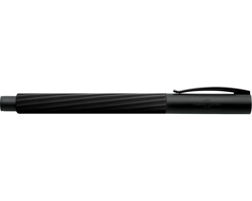 Faber-Castell Füllfederhalter Ambition M, Italic, Obsidian Black