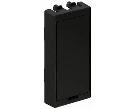 max connect Blindabdeckung 45 x 22.5 mm Blindplatte, Anthrazit