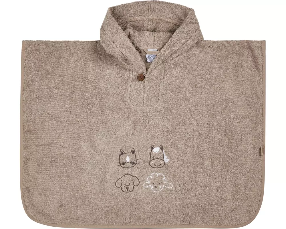 Sterntaler Baby-Poncho Bauernhof Sand