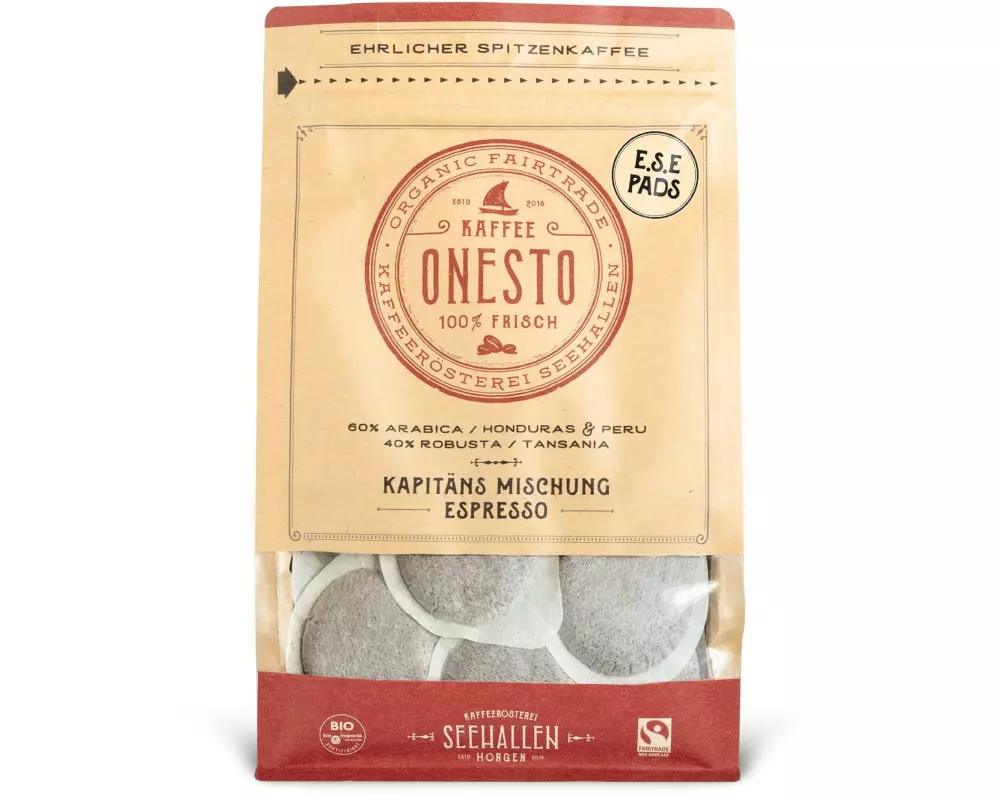 ONESTO Kaffeepads E.S.E. Kapitäns Mischung 30 Stück