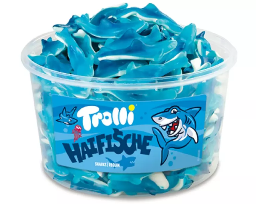 Trolli Gummibonbons Haifische Dose 1200 g