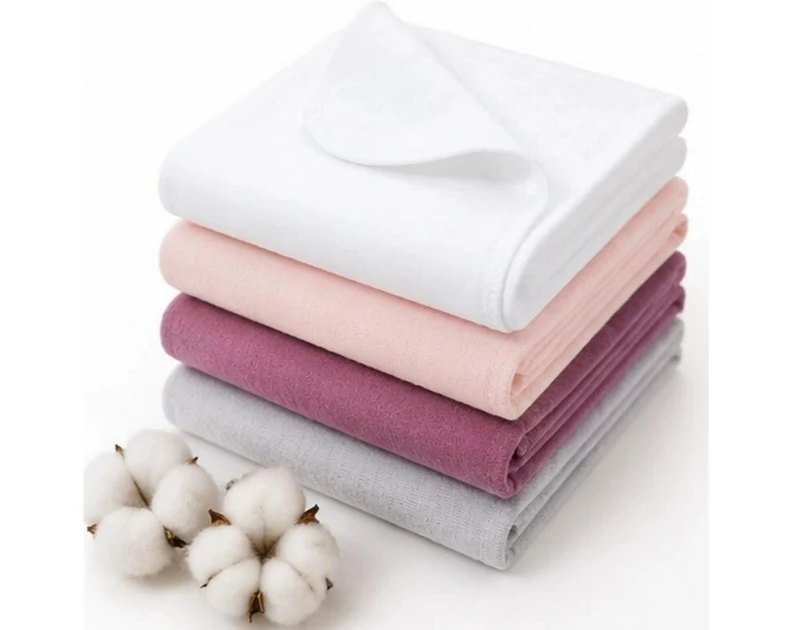 MAKIAN Moltontuch 4er Pack, 80 x 80 cm