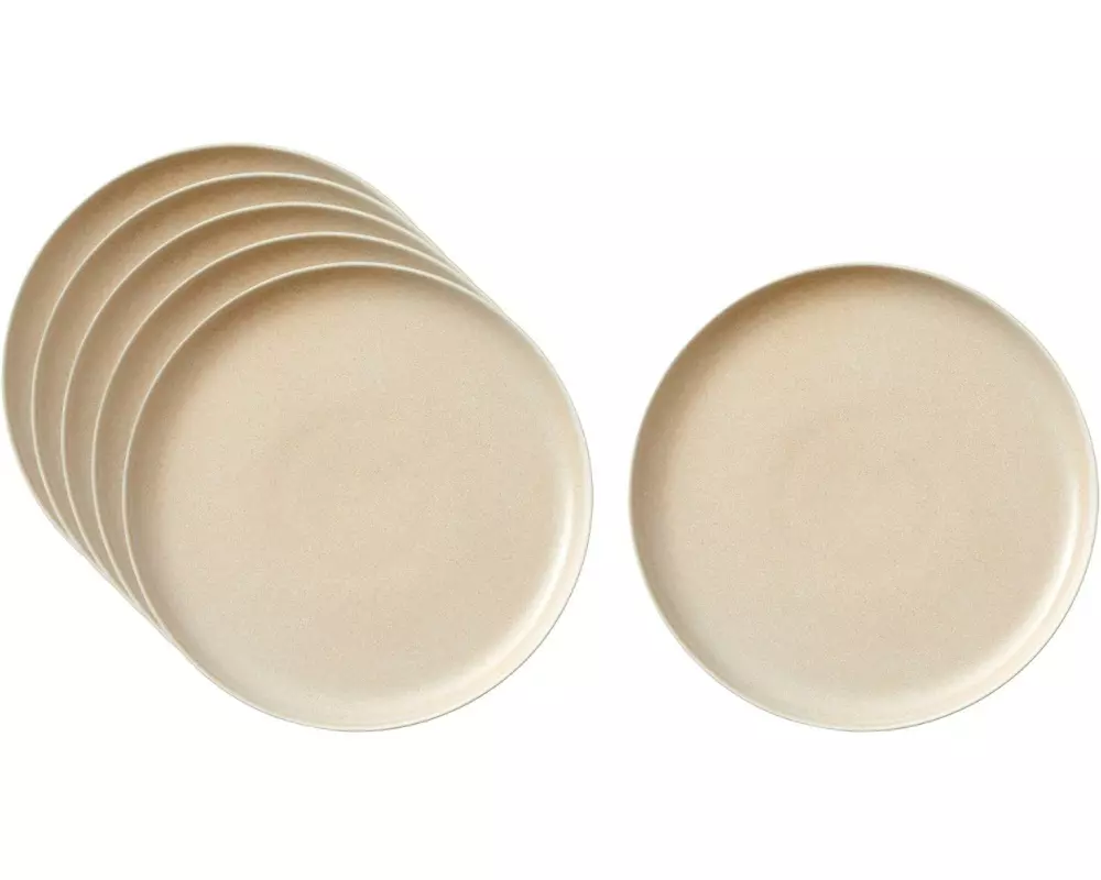 Studio Round Frühstücks- & Dessertteller North 6 Stück,Sand