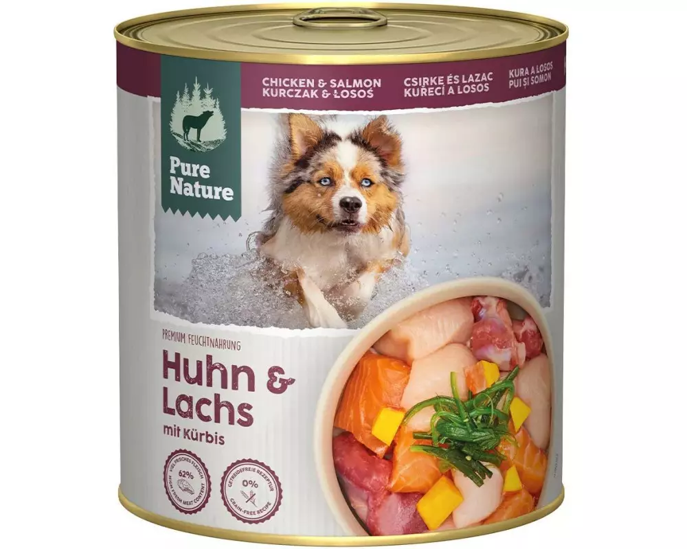 Pure Nature Nassfutter Huhn&Lachs, 800 g