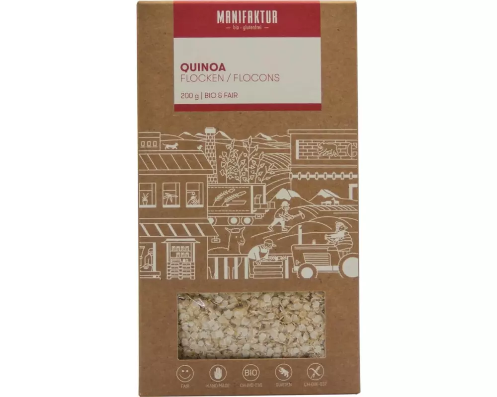Manifaktur Quinoa Flocken, glutenfrei 200 g