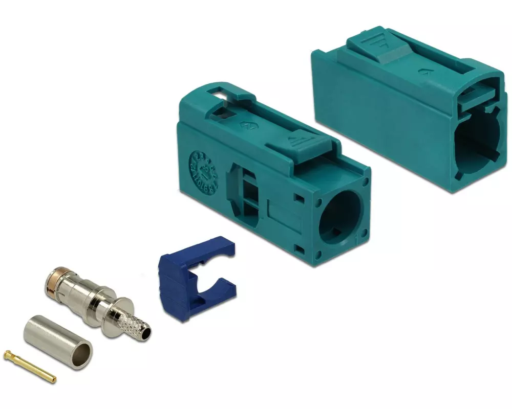 Delock Antennenadapter zum Crimpen FAKRA Z Buchse (f) - Offen Offen