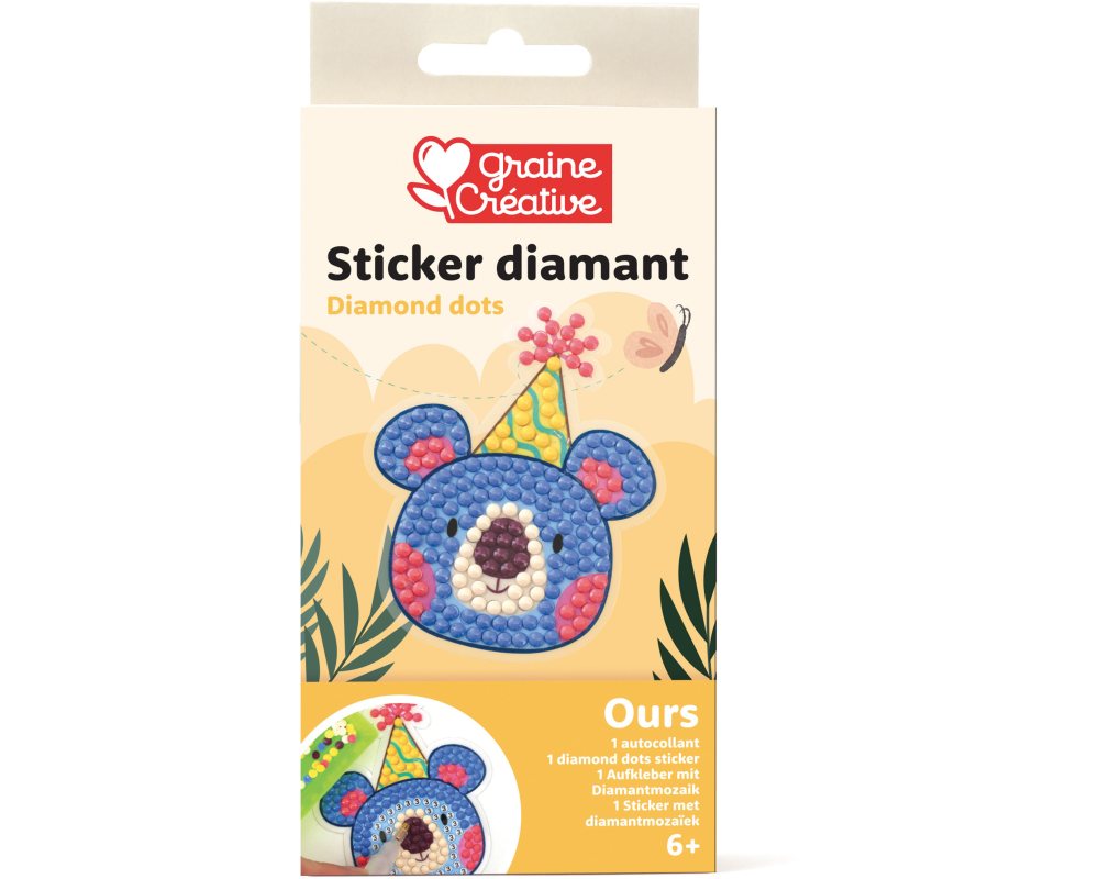 GRAINE CREATIVE Diamond Sticker GC-750276 Bär