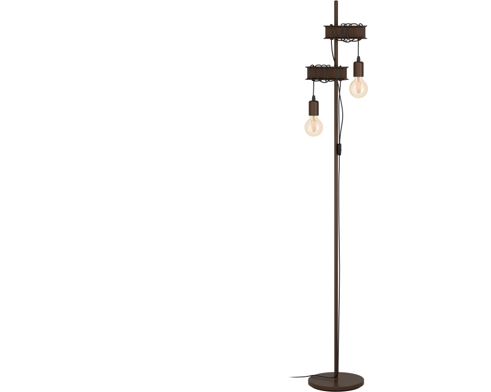 EGLO Stehleuchte TOWNSHEND 4 43526 braun