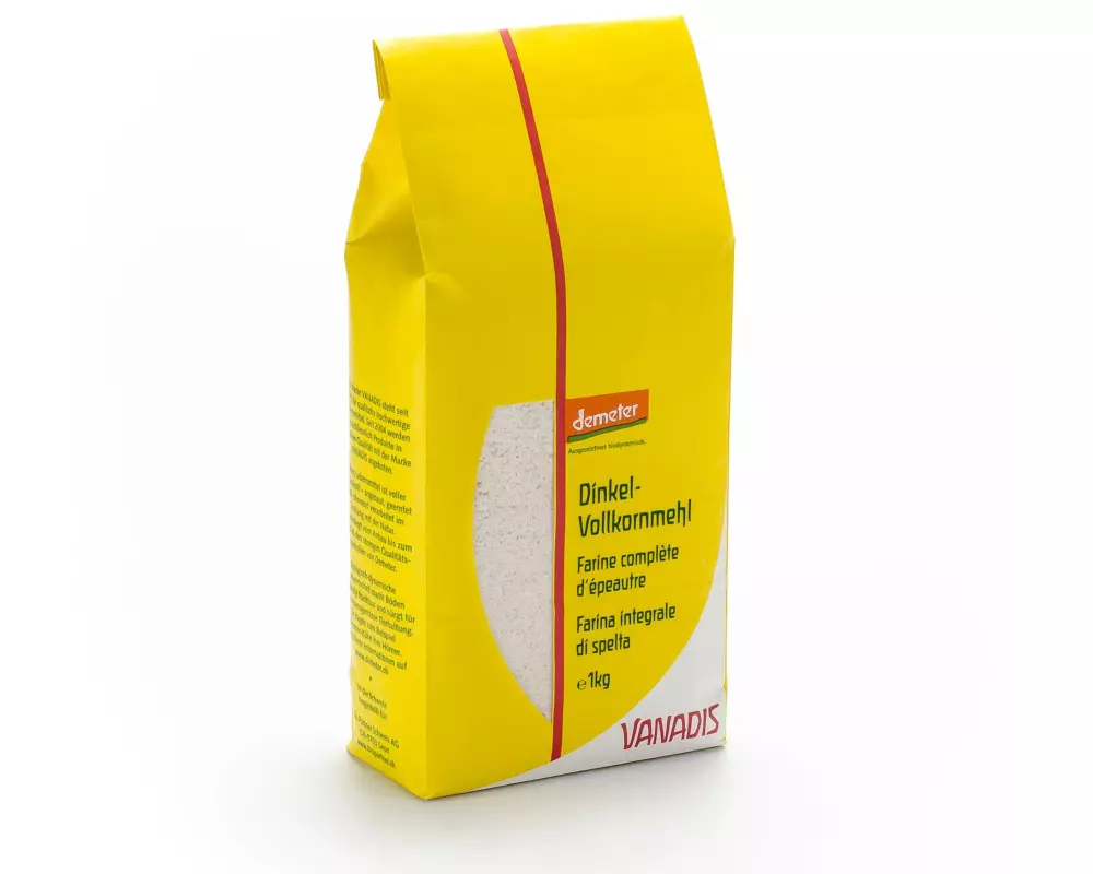 Vanadis Dinkel-Vollkornmehl, Demeter 1 kg